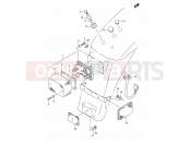 19 - REAR COMBINATION LAMP (E01,E21) - Suzuki TS50XK J (1988)
