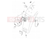 20B - REAR COMBINATION LAMP (E04) - Suzuki TS50XK J (1988)