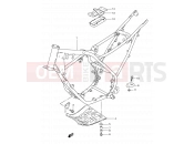 22A - FRAME (MODEL H/J/M/R) - Suzuki TS50XK J (1988)