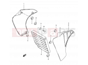 30 - FRAME FRONT COVER - Suzuki TS50XK J (1988)