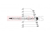 AXLE-SHAFT - Ape MIX 50CC 2T 1998-2008
