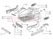 ape WEB 50CC 2T 2001-2008 FRAME COMPONENTS