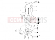 CARBURETOR'S COMPONENTS - Ape Calessino 200 2013-tól
